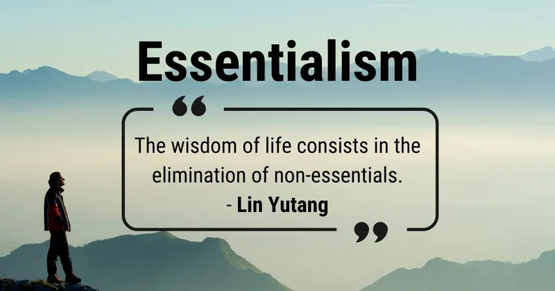 A Simple Definition of Essentialism
